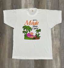 Vintage Mohala Mango Liqueur T-Shirt Size XL Single Stitch Vintage White T picture