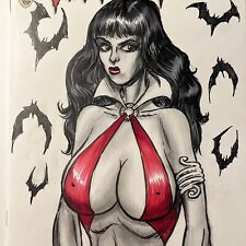 VAMPIRES HALLOWEEN SPECIAL #1 Sketch Cover Original Vampirella Frank Forte picture