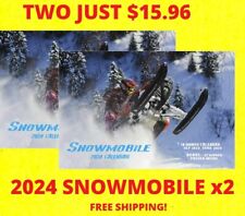 2024 SNOWMOBILE DELUXE WALL CALENDAR ( TWO PACK )  picture
