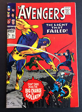 Avengers 35 Living Laser, Roy Thomas Era begins VERY FINE plus condish 1966 picture