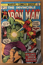 Bronze Age 1975 Iron Man #76 Hulk & Mandarin; Goodwin Story Tuska Art; Poor Torn picture
