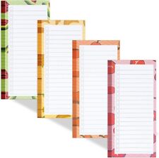 4 Pack Magnetic Notepads for Refrigerator Grocery List Magnet Pad for Fridge Fru picture