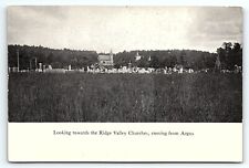 c1910 ARGUS PA LOOKING TOWARDS THE RIDGE VALLEY CHURCHES EARLY POSTCARD P4137 picture