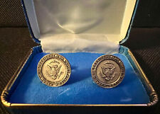 President RICHARD M. NIXON Gift Silver/Pewter Cufflinks - Presidential Seal picture