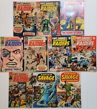 CAPTAIN SAVAGE AND HIS LEATHERNECK RAIDERS Lot (10) 1-12* VG - FN 1968 VINTAGE  picture