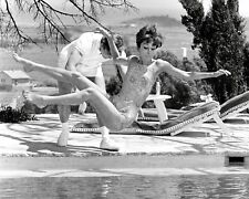 ALBERT FINNEY THROWS AUDREY HEPBURN INTO A SWIMMING POOL - 8X10 PHOTO (FB-714) picture