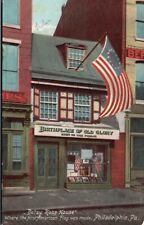 Postcard PA Philadelphia Betsy Ross House Old Glory Birthplace Vintage PC H8466 picture