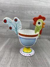 Desimone Hand Painted Italian Pottery Planter Flower Pot Chicken 24 De Simone picture