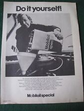 DO IT YOURSELF MOBILOIL SPECIAL COST-CONCIOUS  1971 ADVERT APPROX A4 SIZE FILE10 picture
