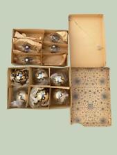 Antique Lot of 10 Mercury Glass Christmas Xmas Bulb Ornaments Made in Austria picture