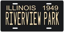 Riverview Park Amusement Park 1949 Chicago Illinois License plate picture