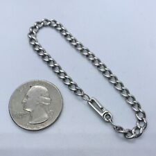 6.5” 5.5g 925 CUBAN STYLE LINK LINK BRACELET VINTAGE MARKED JEWELRY FINE QUALITY picture
