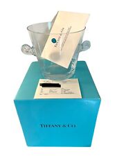 Tiffany Co Crystal Ice Bucket Wine Champagne Chiller With Box & Original Docs. picture