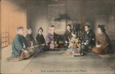 Japan Final Wodding Before Family and March Makers Postcard Vintage Post Card picture