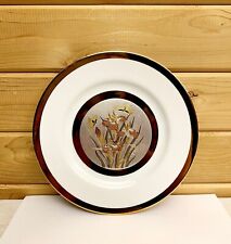 Keito Vintage Fine China Plate Butterfly Iris Japan Chokin 24kt Gold Floral 8