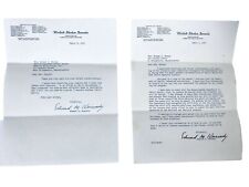 1967 US Senator Edward Kennedy Signed 2 Letters Re: Home Health Grant Expiring picture