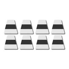 3M Scotchlite Reflective Tetrahedron Set - White w/ Black Stripe picture