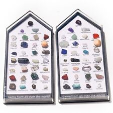 31 Pcs/Set  Healing Crystal Natural Gemstone Reiki Chakra Collection Stones Box picture