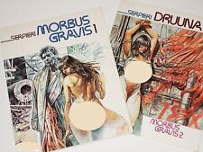 Lot of 2 Serpieri Druuna MORBUS GRAVIS 1 & 2 Science Fiction/Graphic Novels picture