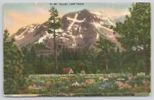 Postcard Mt Tallac Lake Tahoe California c1943 picture