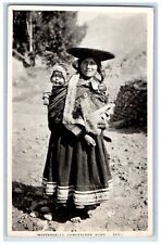 1950 Inseparables Companions Puno Peru Posted Vintage RPPC Photo Postcard picture