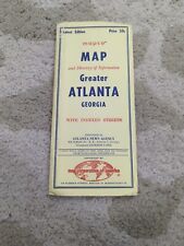 Vintage Mapco Map Greater Atlanta Georgia picture