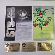 Shuttle Atlantis NASA Science Experiment Outer Space Flown Tomato Seeds Vintage picture