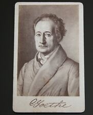 Johann Wolfgang von Goethe Antique CDV Portrait Albumen 1874 picture