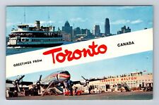 Toronto-Ontario, General Banner Greeting, Antique Vintage Postcard picture