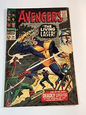 AVENGERS #34. 1966. Marvel Comics.  Hawkeye Captain America 1st App Living Laser picture