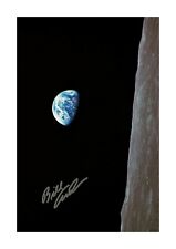Earthrise by Bill Anders Apollo 8 A4 signed picture poster and choice of frame. picture