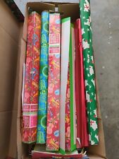 VINTAGE LOT OF  MCM 1960's CHRISTMAS GIFT WRAP PAPER LOT HUGE picture