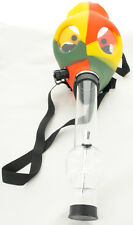Silicon Gas Mask Bong Hookah Smoking Solid Rasta Color Mask w/ Gift Box - USA  picture