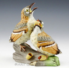 Boehm Porcelain Figurine #400-72 FLEDGLING BROWN THRASHERS BIRDS & PEANUTS Mint picture