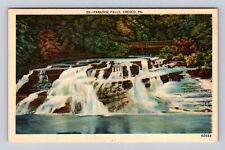 Cresco PA-Pennsylvania, Paradise Falls, Antique Vintage Souvenir Postcard picture