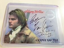 Sleepy Hollow Movie Casper Van Dien Autograph Card A4 Inkworks 1999 INSCRIPTION  picture
