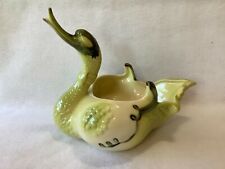 Hull Vintage Green Swan Planter/Vase MCM Collectible Ceramic Planter Home Decor picture