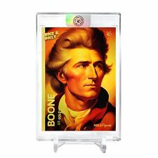 DANIEL BOONE American Pioneer Card 2023 GleeBeeCo #DBAP-G Encased Holo GOLD 1/1 picture