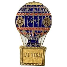Vintage Paris Las Vegas Hotel & Casino Hot Air Balloon Travel Souvenir Pin picture