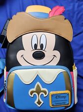 New Officially Licensed Loungefly Disney Three Musketeers Mickey Mouse Backpack picture