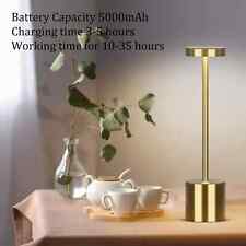 Ralbay 2 Pack 5000mAh Gold Battery Operated Portable Table Lamp, Gold  picture