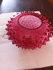 Vintage Cranberry Hobnail Replacement Globe Probably Fenton picture