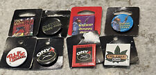 (8)Vintage Label Pin Button 90s Y2K NOS NEW HTF Round Rap Snoop Dogg Hip Hop Lot picture