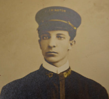 Vintage original 1930s Flemington New Jersey hat uniform young man picture
