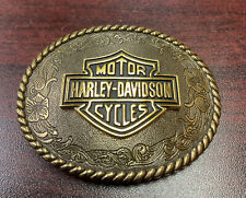 Vintage Harley Davidson Motor Cycles 1982 Belt Buckle picture