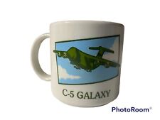 vintage c-5 galaxy coffee mug lion marketing atlanta lockheed picture