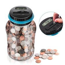Digital Coin Money Counting Jar Piggy Bank Money Vault picture
