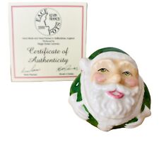 Kevin Francis Facepots UK Santa Claus Green Jacket Trinket Box picture