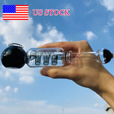 20cm Glass Hookah Smoking Cooling Pipe Freeze Tubes HAND PIPEs Shisha US STOCK picture