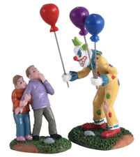 Lemax Spooky Town Creepy  Balloon Seller Set Of 2 -Halloween Village Carnival picture